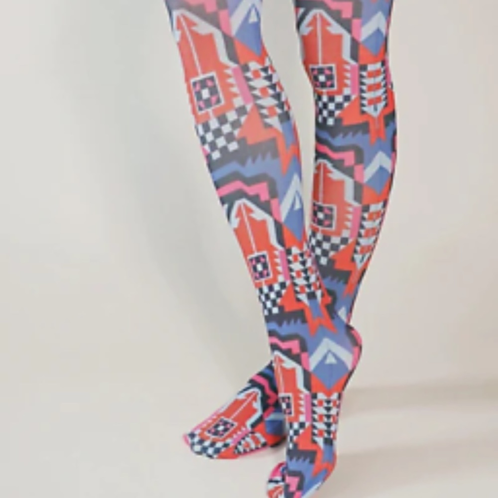 Free People Tabbisocks Printed Tights-Boho Sport